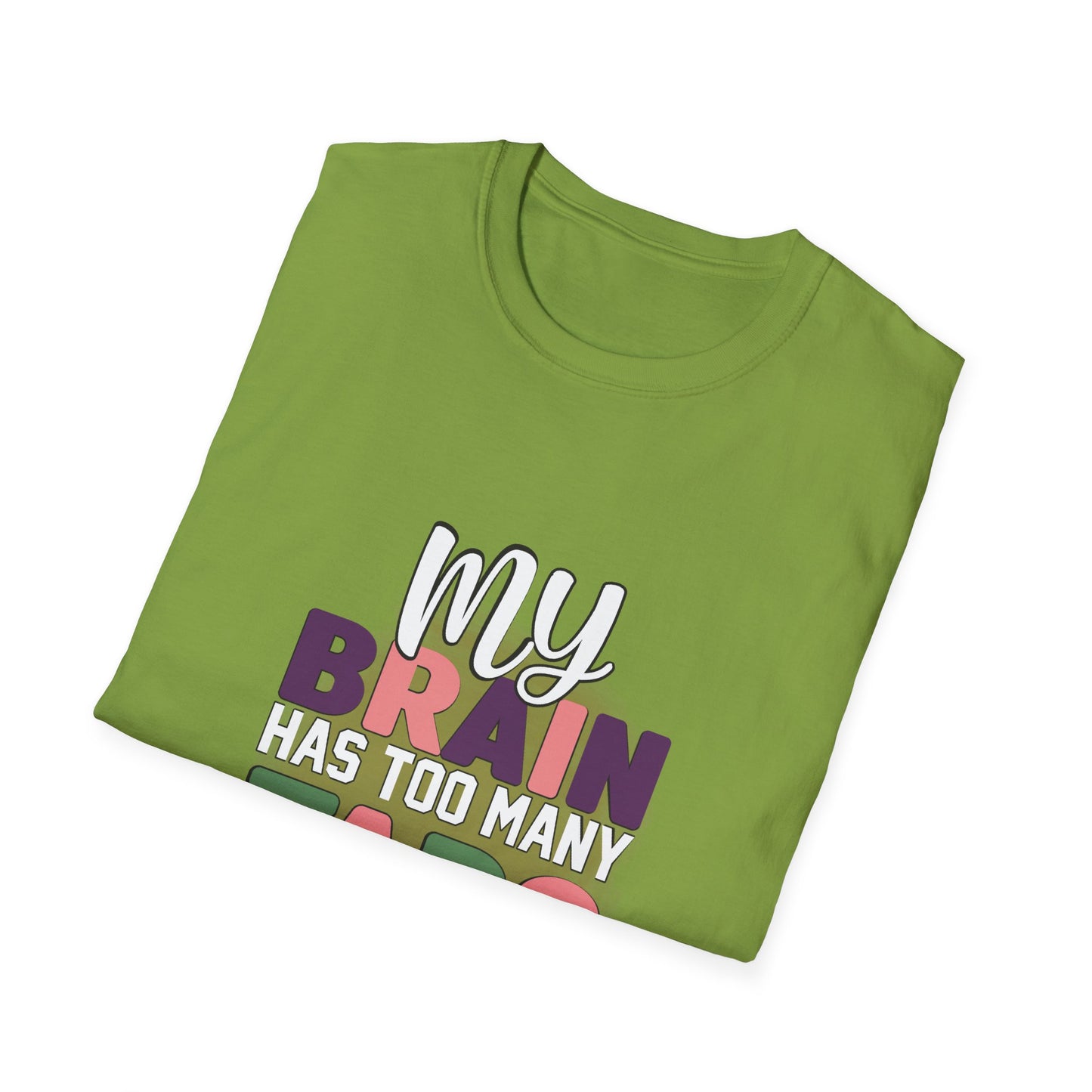 Funny Brain Too Many Thoughts T-Shirt
