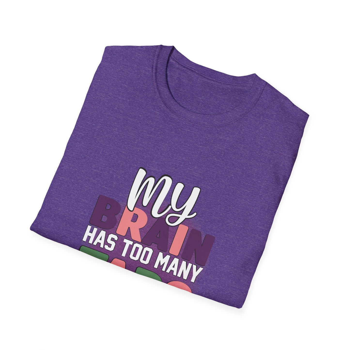 Funny Brain Too Many Thoughts T-Shirt