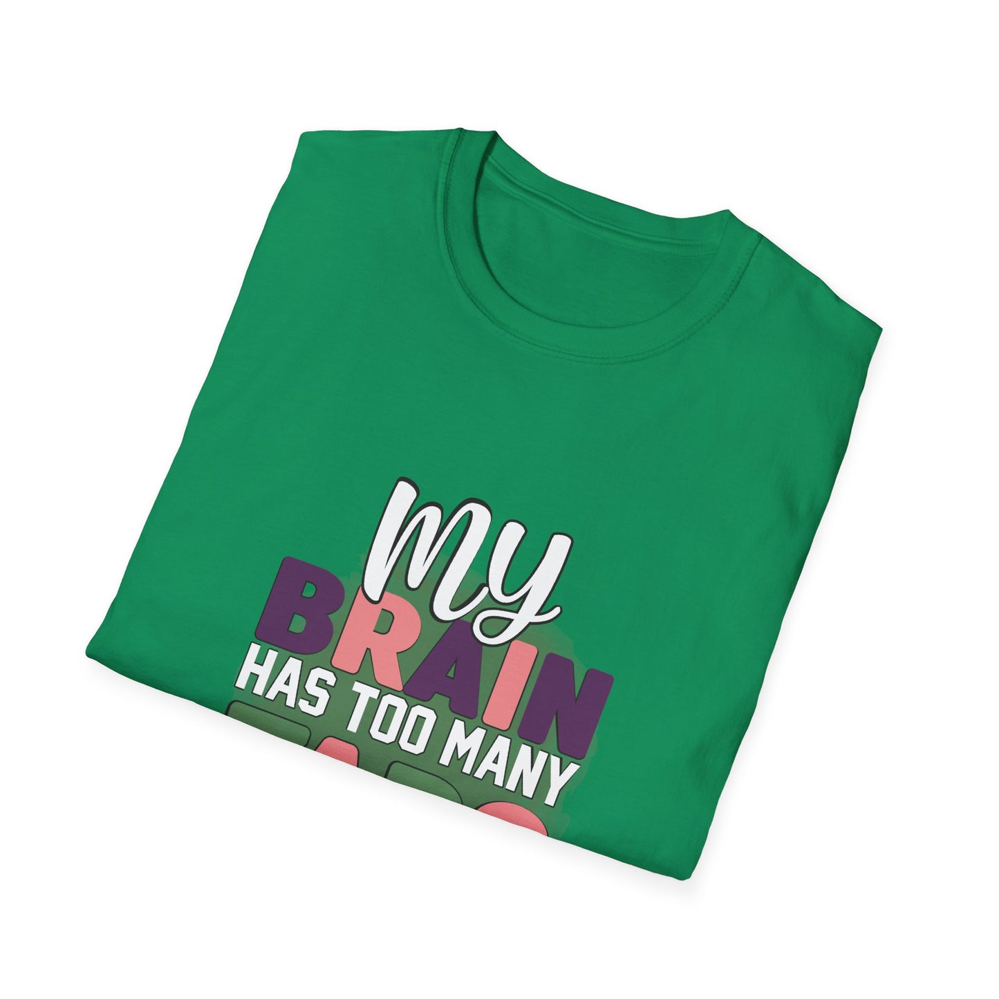 Funny Brain Too Many Thoughts T-Shirt