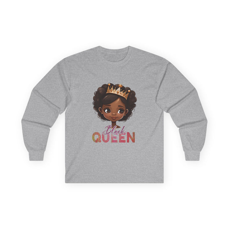 Long Sleeve Tee - Black Queen Design