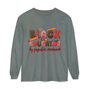 Black Educator Long Sleeve T-Shirt for Inclusive Learning