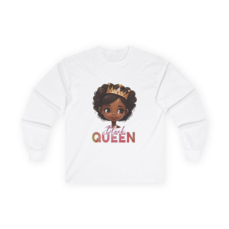Long Sleeve Tee - Black Queen Design