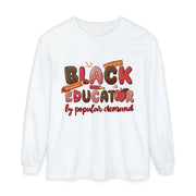 Black Educator Long Sleeve T-Shirt for Inclusive Learning