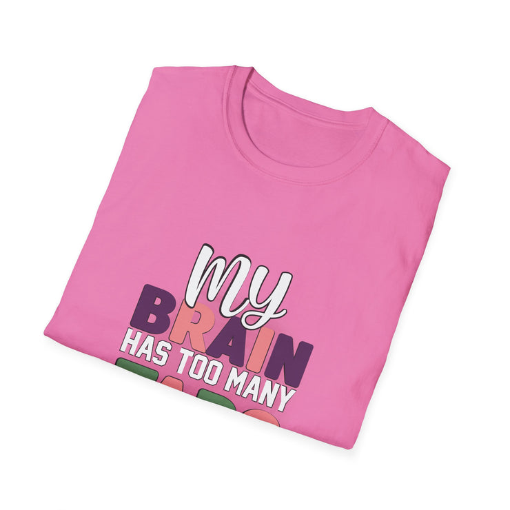 Funny Brain Too Many Thoughts T-Shirt