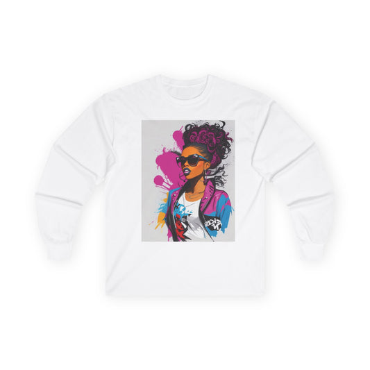 Artistic Vibe Unisex Long Sleeve Tee - Bold Expression in Cotton