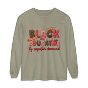 Black Educator Long Sleeve T-Shirt for Inclusive Learning
