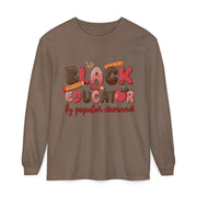 Black Educator Long Sleeve T-Shirt for Inclusive Learning