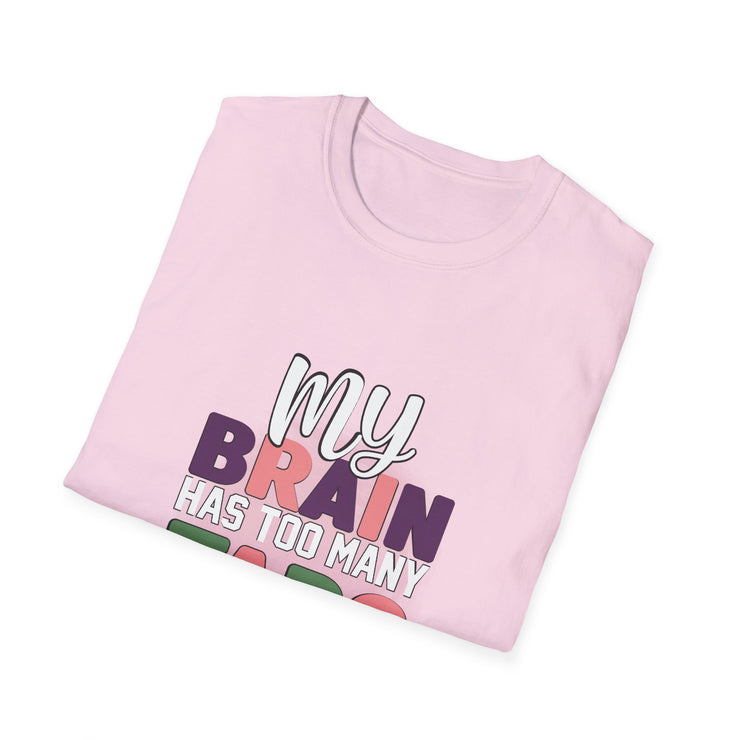 Funny Brain Too Many Thoughts T-Shirt