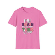 Funny Brain Too Many Thoughts T-Shirt
