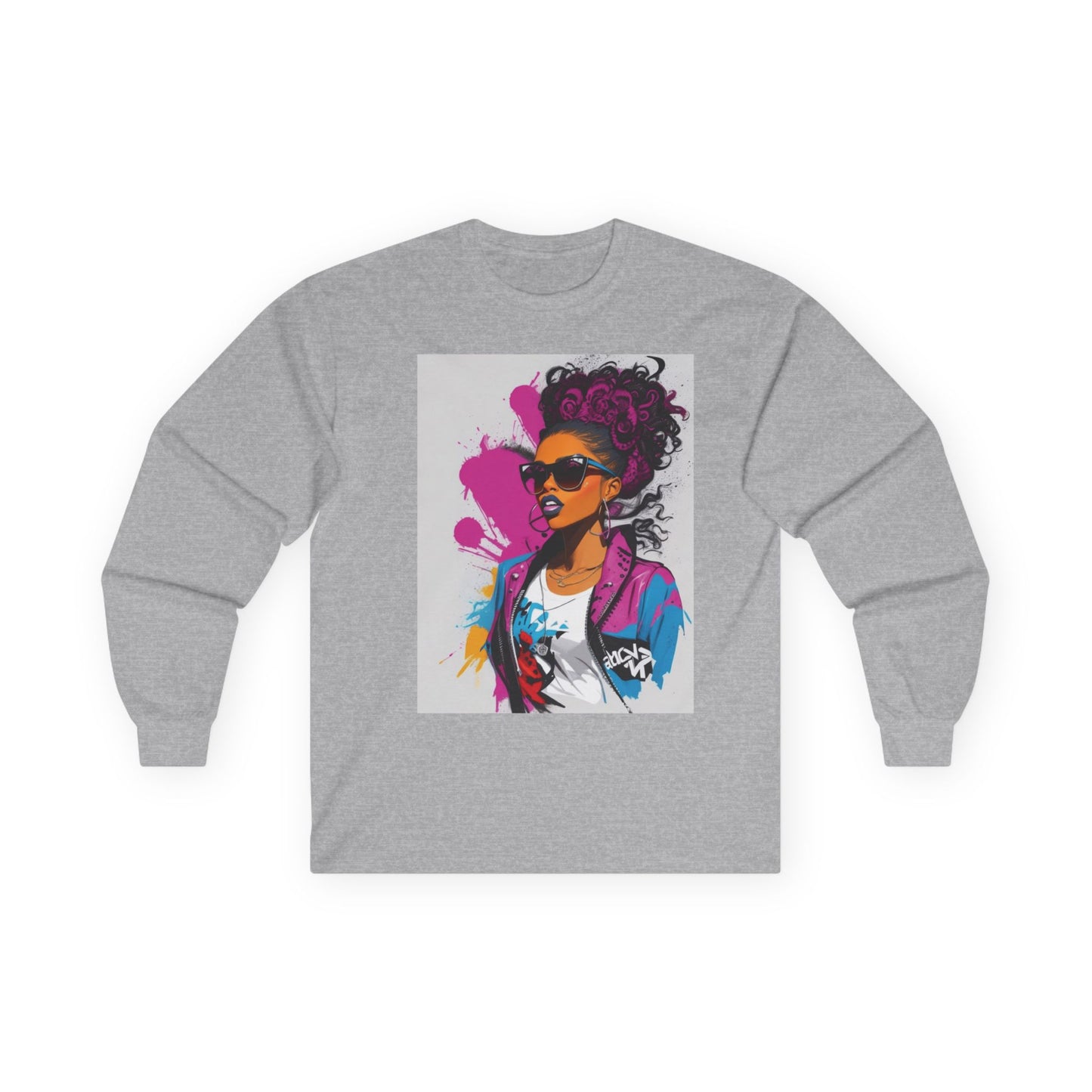 Artistic Vibe Unisex Long Sleeve Tee - Bold Expression in Cotton