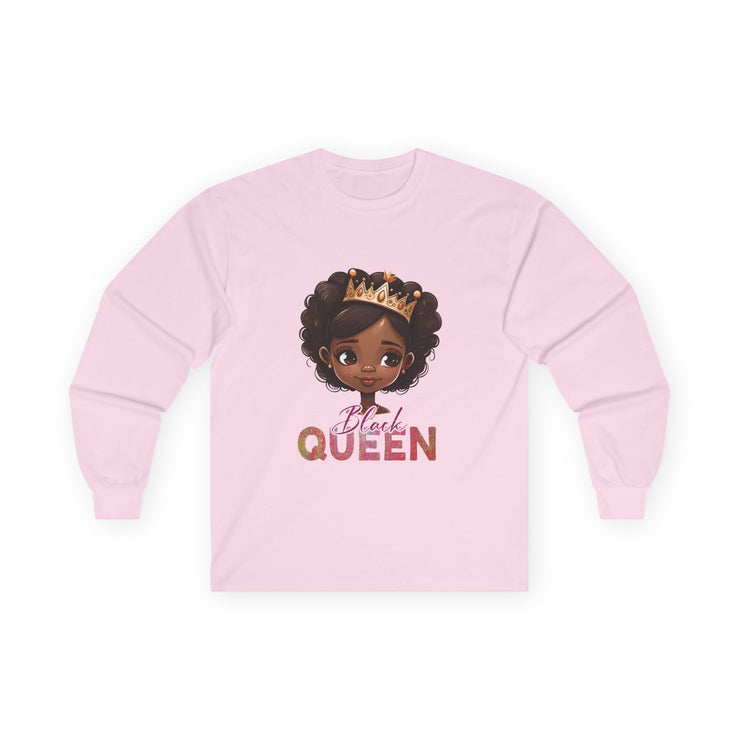 Long Sleeve Tee - Black Queen Design