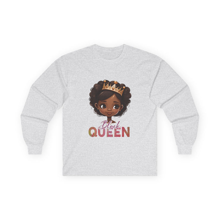 Long Sleeve Tee - Black Queen Design